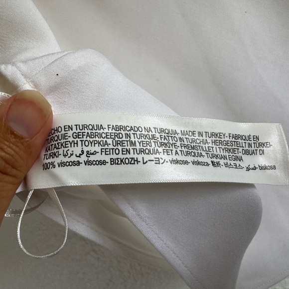 🩵Massimo Dutti Bias Cut Sleeveless Top Size Medium - Picture 11 of 11